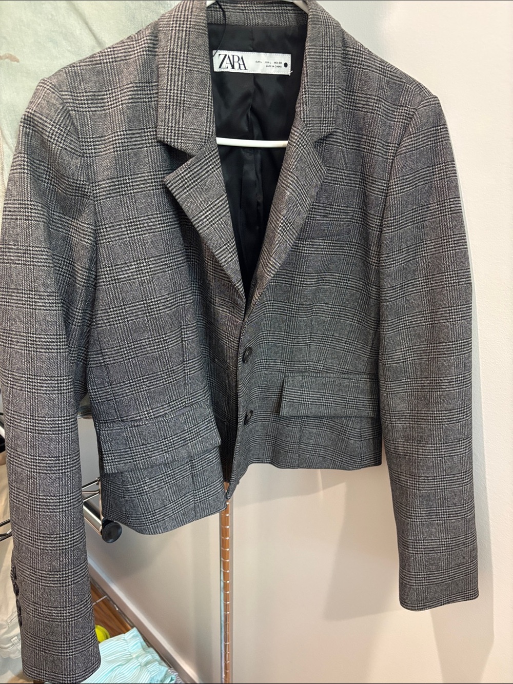Gingham Zara blazer